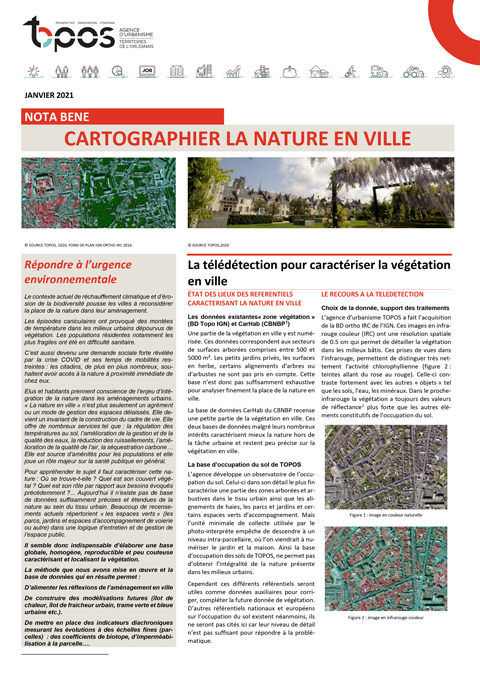 Cartographier la nature en ville